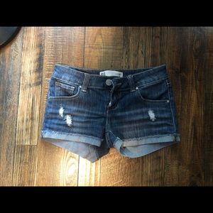 Blue jean shorts